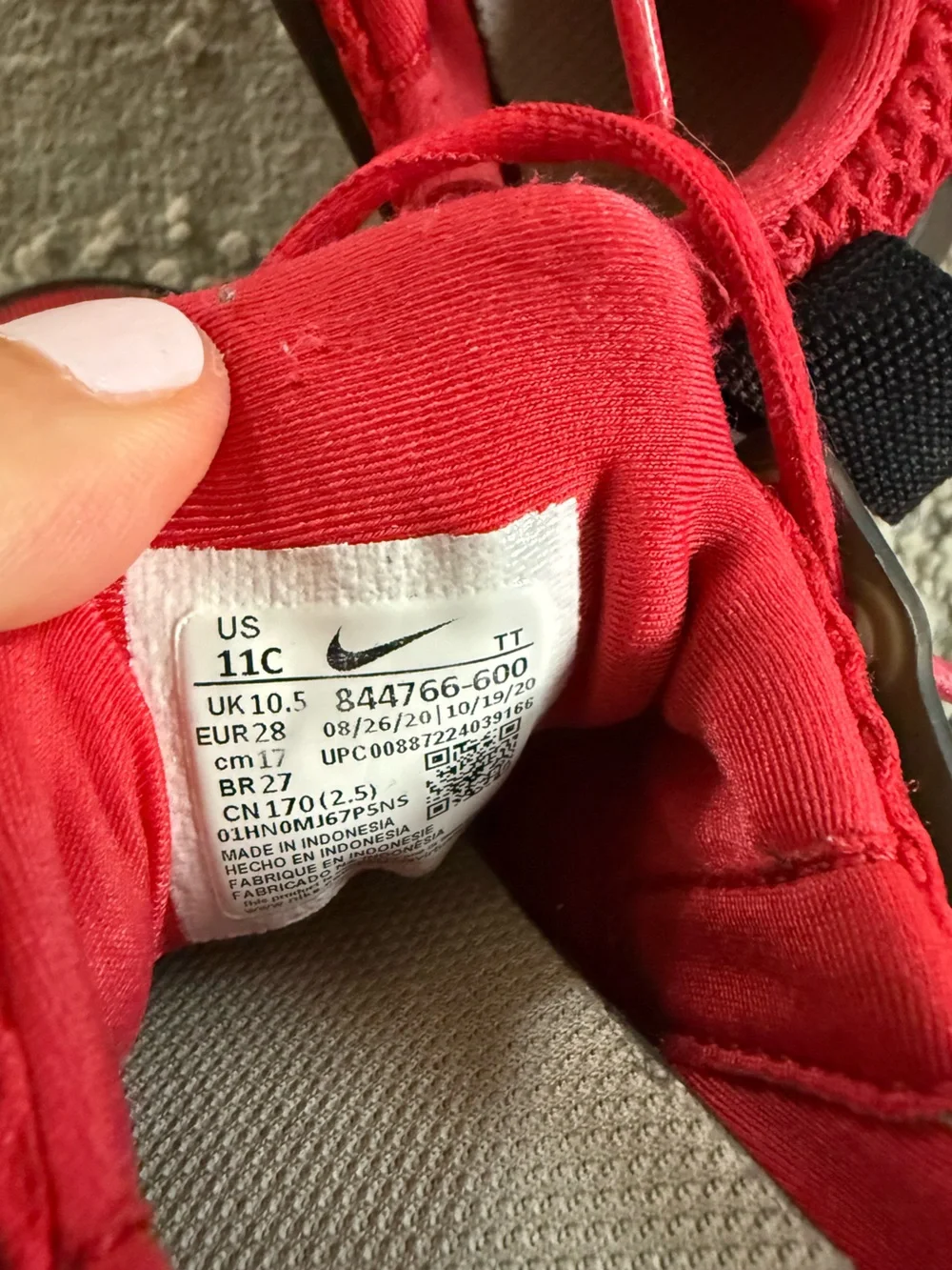 Nike Kids sneakers bundle white Huarache Red Black Air Presto mesh boys 11